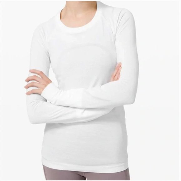 lululemon athletica Tops - Lululemon Swiftly Tech Long Sleeve white